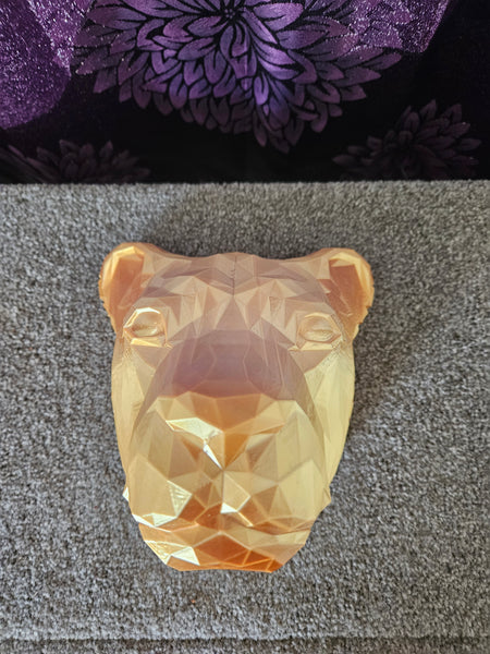 3D PRINTED WALL LIGHT - LIONS HEAD