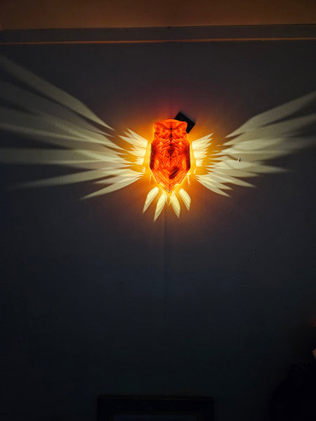 3D PRINTED WALL LIGHT - OWL