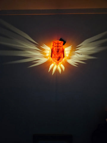 3D PRINTED WALL LIGHT - OWL