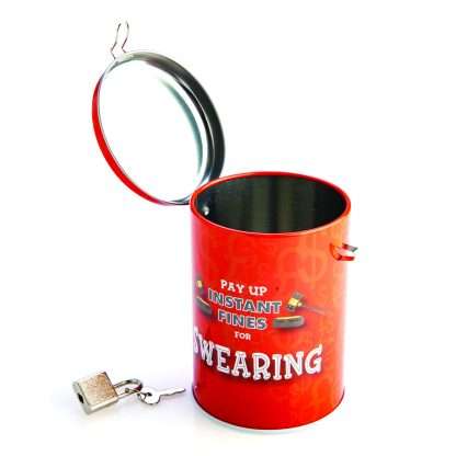 FUNNY SWEARING MONEY FINES TIN