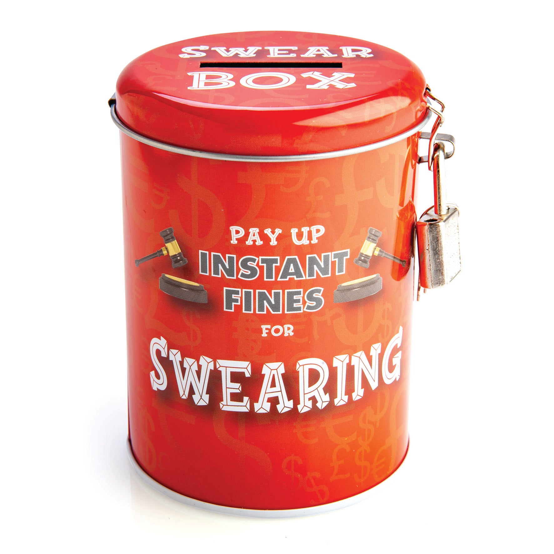 FUNNY SWEARING MONEY FINES TIN