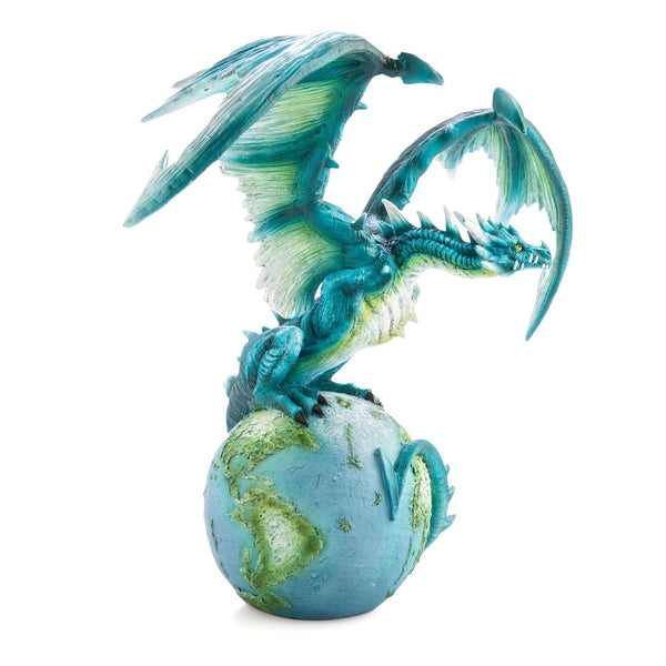 EARTH DRAGON & GLOBE FIGURINE