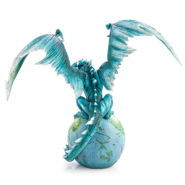 EARTH DRAGON & GLOBE FIGURINE