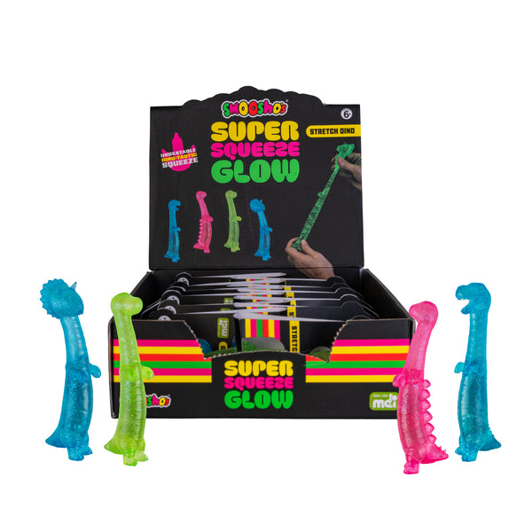 FIDGET TOY - GLOW IN THE DARK STETCHY DINO