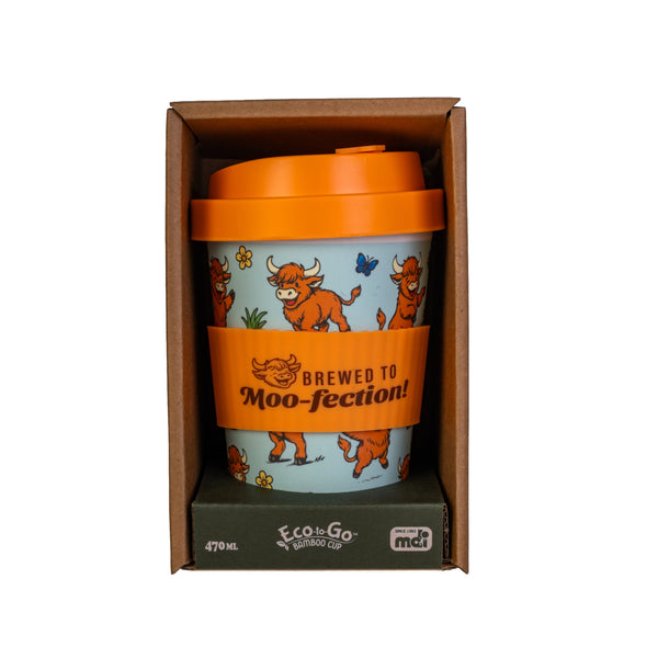 HIGHLAND COW ECO-TO-GO BAMBOO CUP