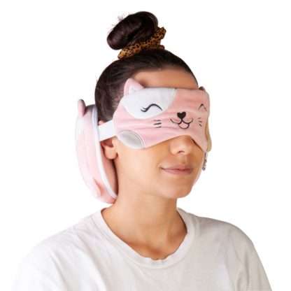 TRAVEL COMFORT MASK & PILLOW - CAT