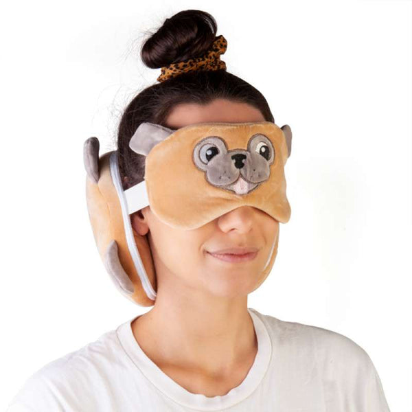 TRAVEL COMFORT MASK & PILLOW - PUG