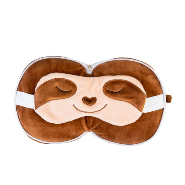 TRAVEL COMFORT MASK & PILLOW - SLOTH