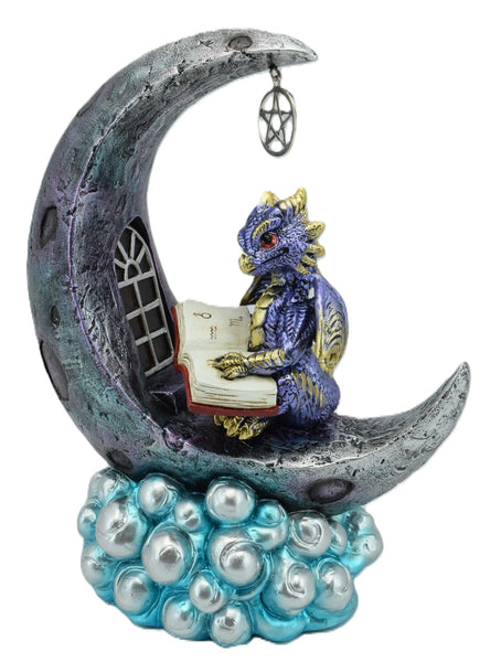DRAGON ON MOON WITH LED LIGHT