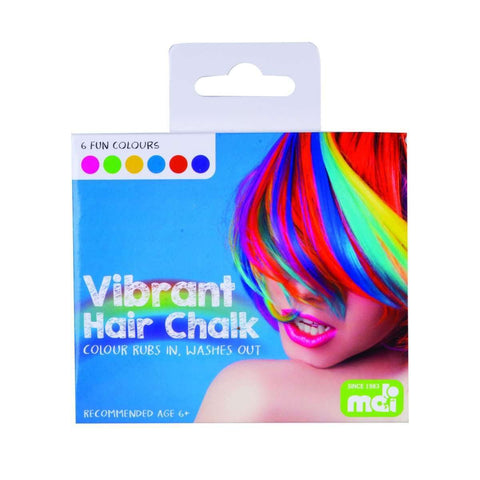 VIBRANT HAIR CHALK - 6 COLOURS