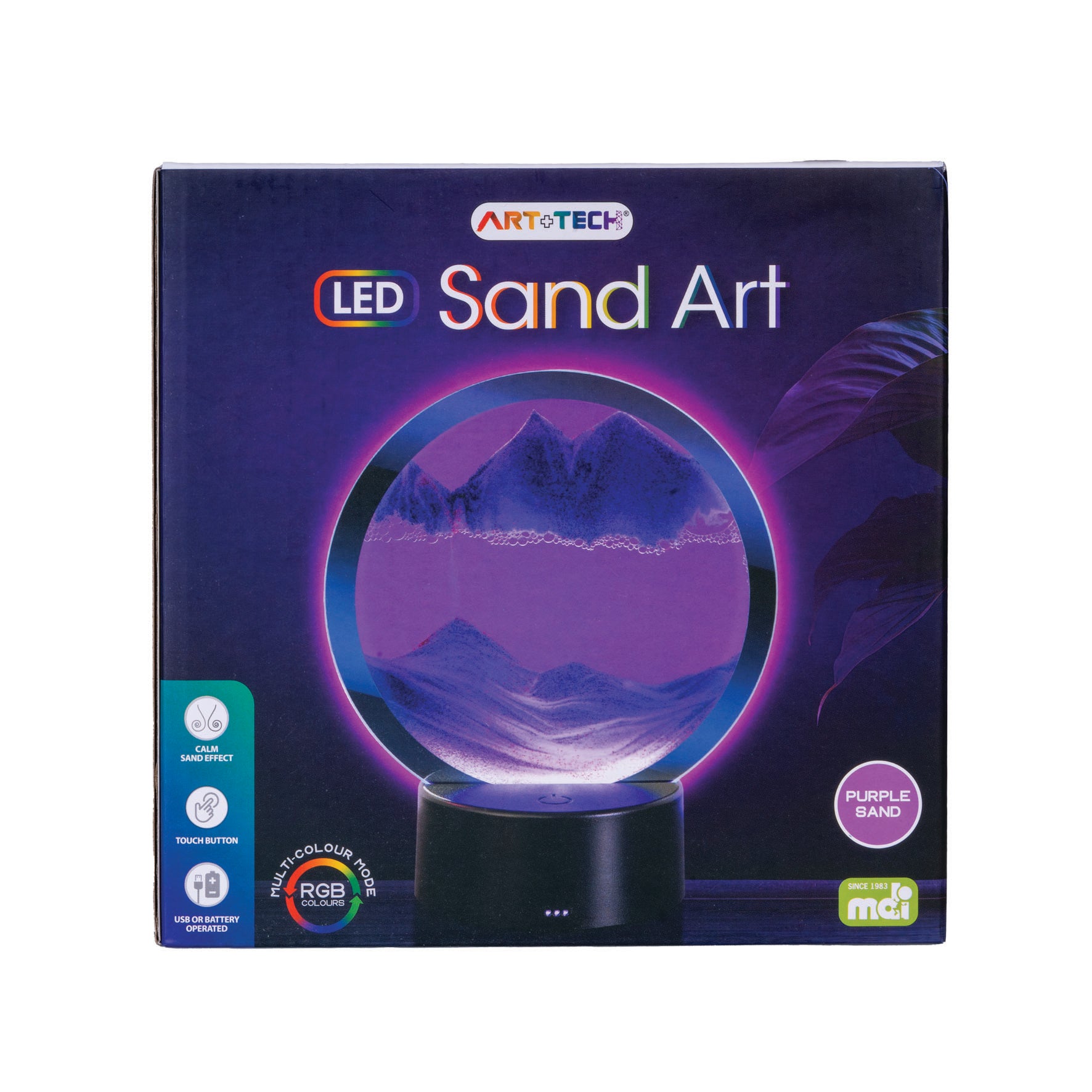 PURPLE LED SAND ART