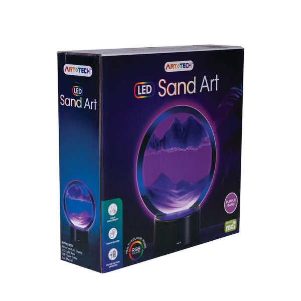 PURPLE LED SAND ART