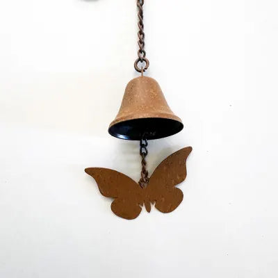 METAL WALL HANGER - BUTTERFLY WITH BELL
